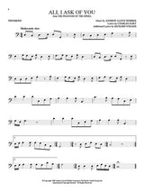 Phantom of the Opera solos for trombone sheet music