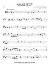 Phantom of the Opera broadway show solos for viola sheet music