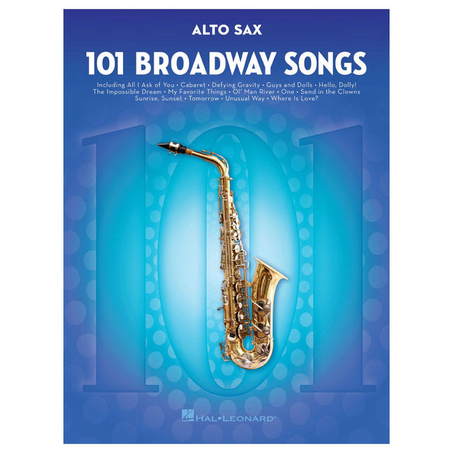 101 Broadway shows sheet music for alto sax