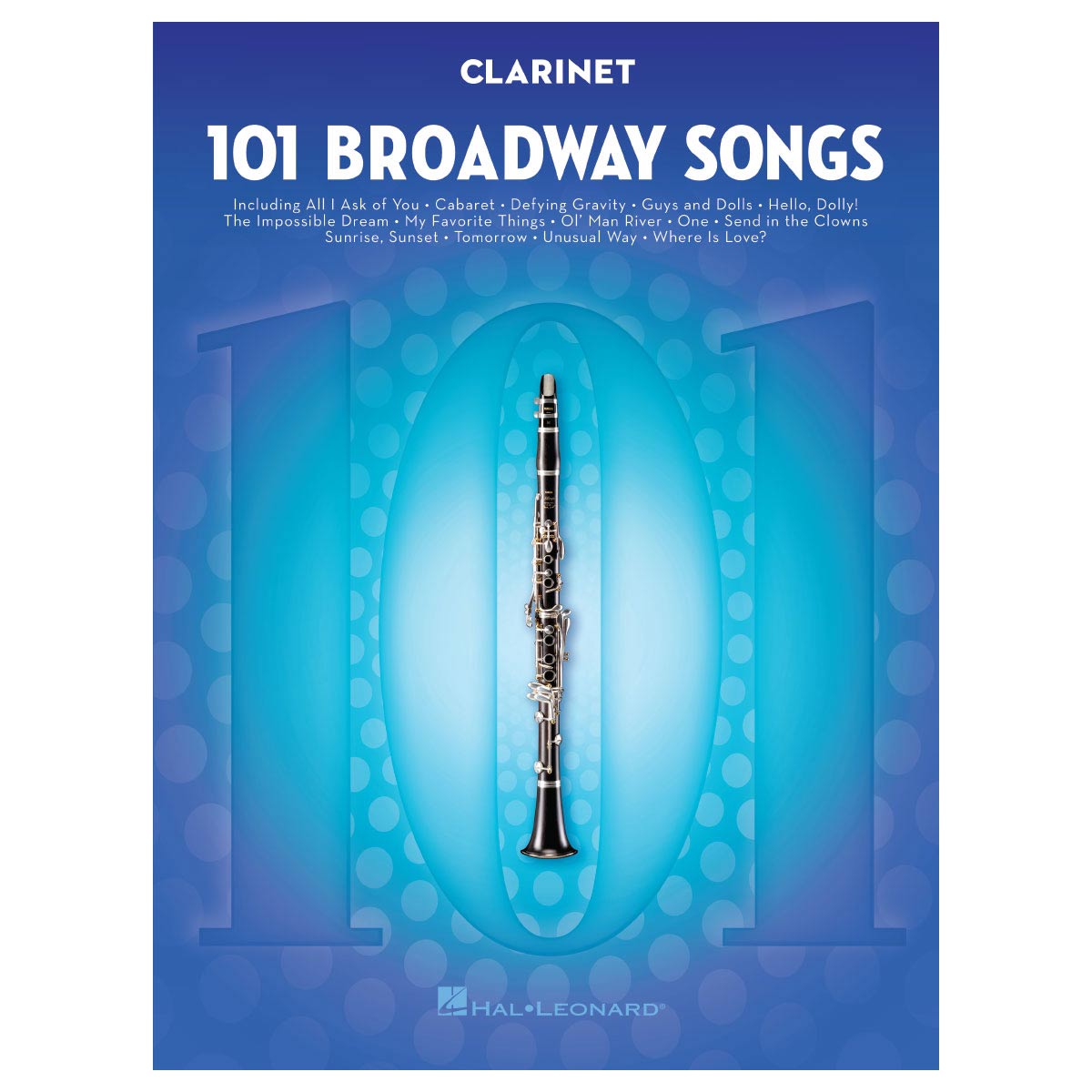 101 Broadway shows clarinet sheet music