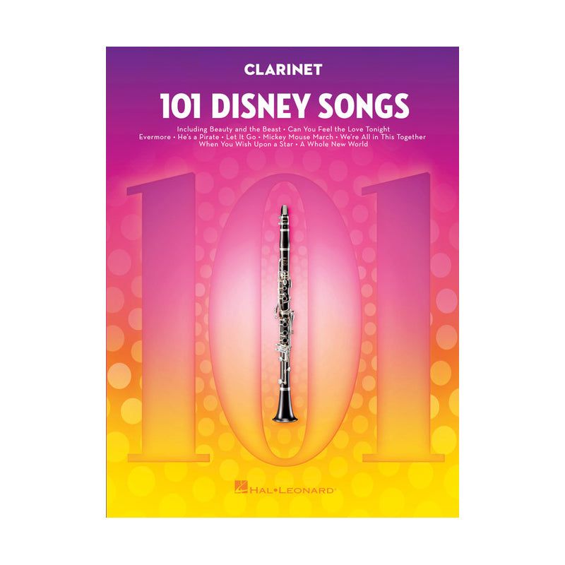 101 Disney songs for clarinet sheet music