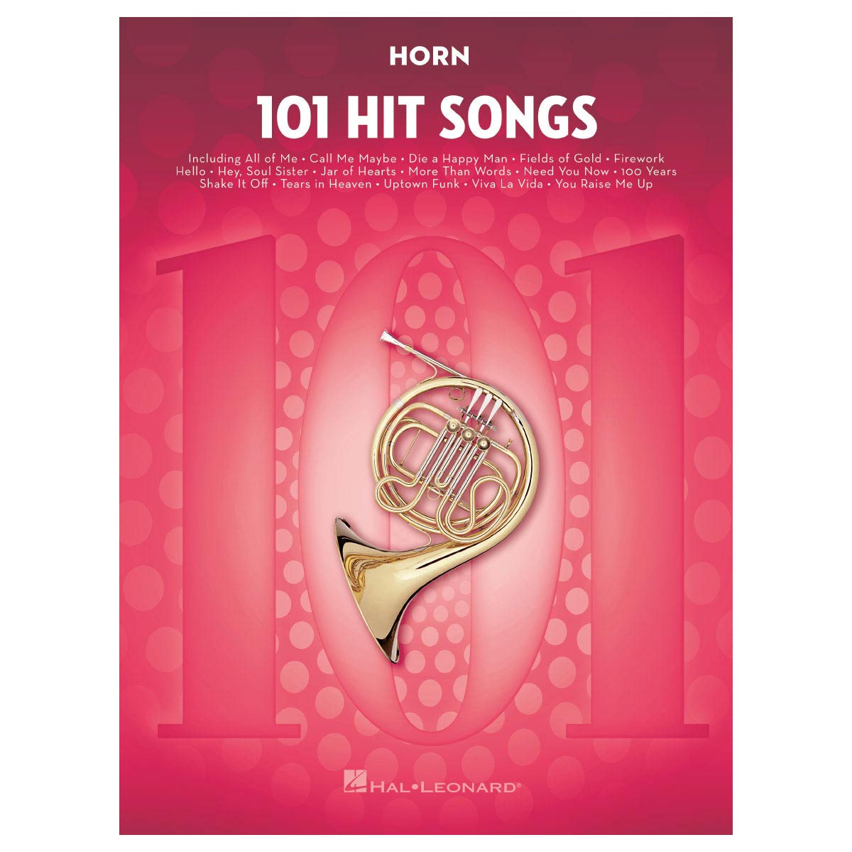 101 hit pop songs in horn sheet music