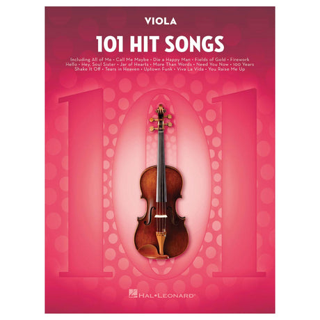 101 hit pop songs in viola sheet music