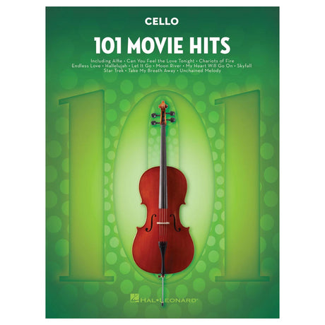 101 movie hits for cello sheet music