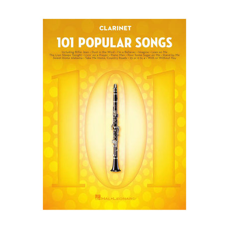 101 popular songs for clarinet sheet music