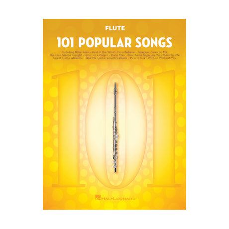 101 popular songs for flute sheet music