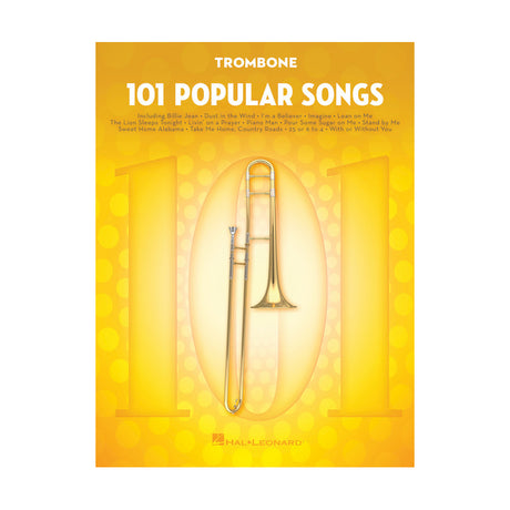 101 popular songs for trombone sheet music