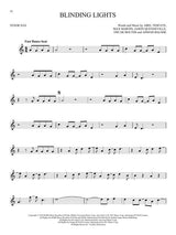 101 simple songs for tenor sax sheet music blinding lights