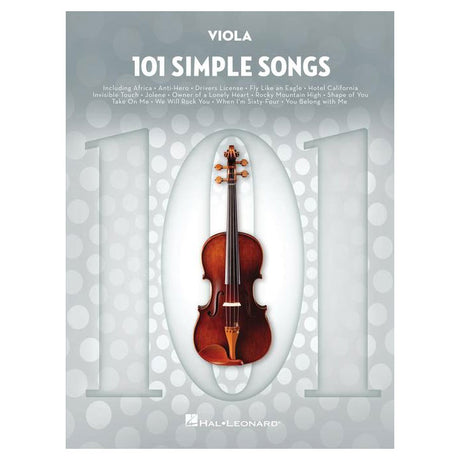 101 simple songs sheet music for viola cover