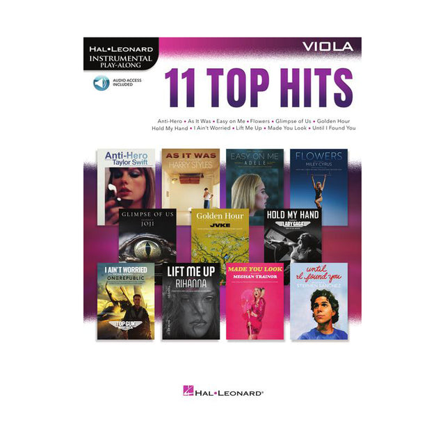 Top pop hits for viola sheet music