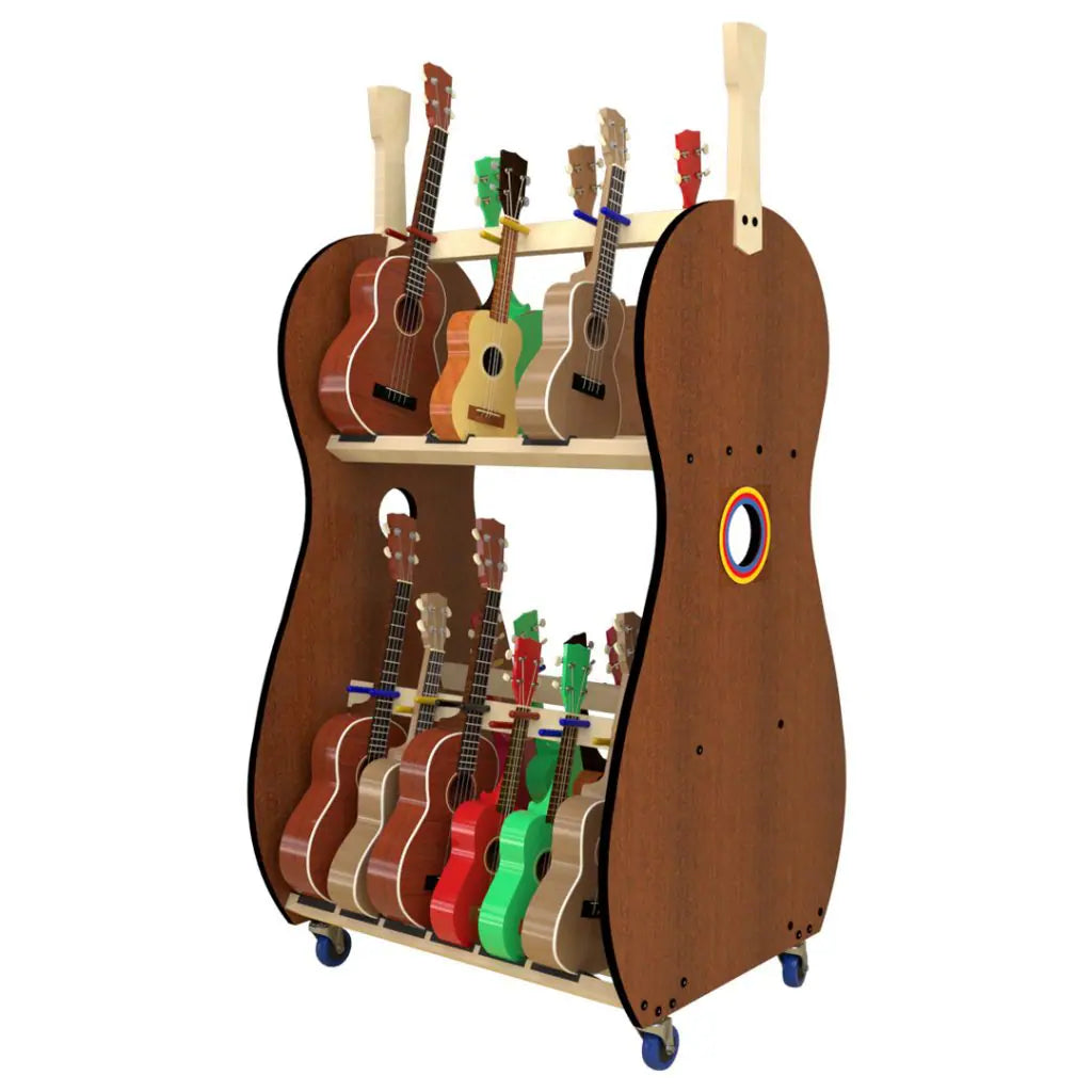 ukulele storage cart a&s crafted products for classroom