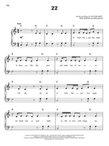 22 taylor swift songs piano sheet music for beginners