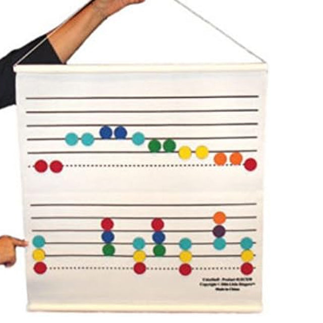 Teach kids music with felt staff for classroom 