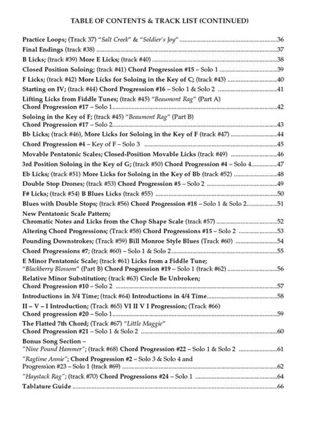 400 mandolin licks sheet music list