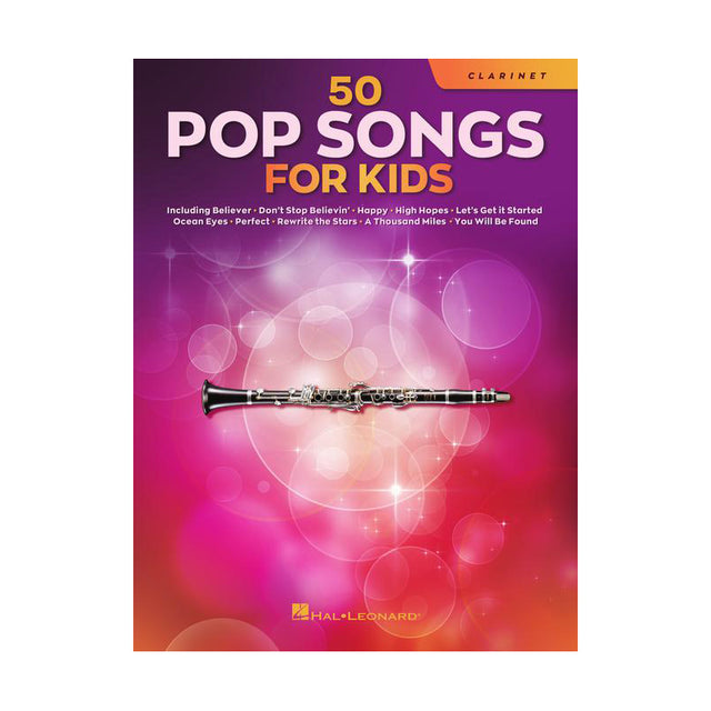 50 pop songs for kids on clarinet sheet music