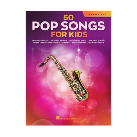 50 pop songs for kids on tenor sax sheet music