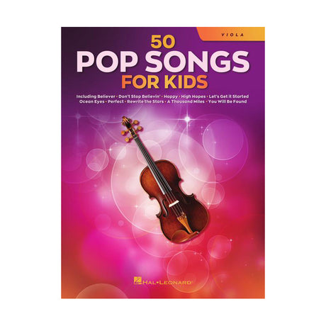 50 pop songs for kids of viola sheet music