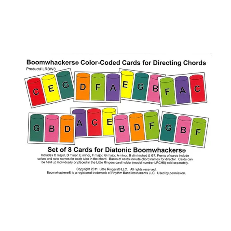 Cartes d'accords Boomwhackers