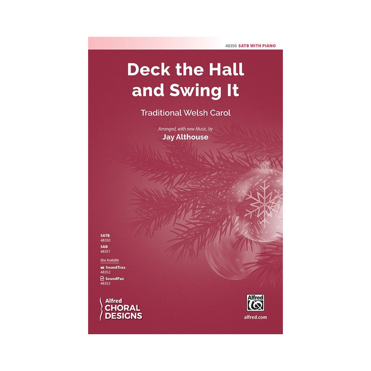 Christmas sheet music for deck the hall SATB choir