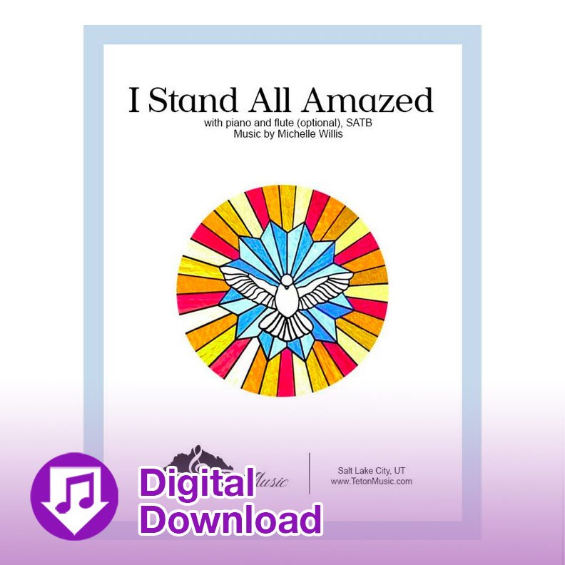 I stand all amazed hymn church choir sheet music