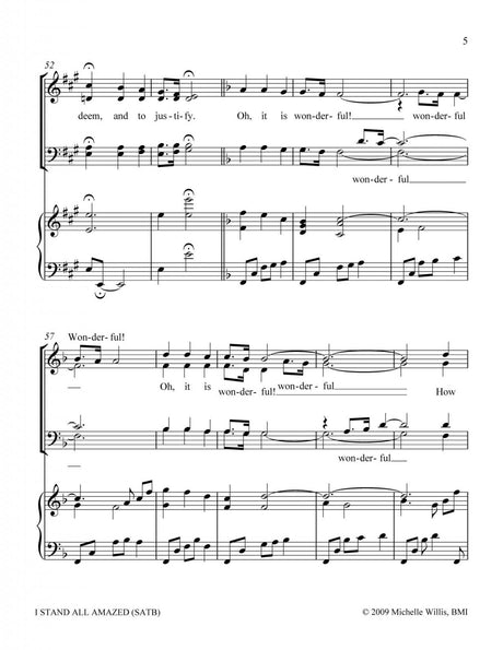 I stand all amazed arrangement for church choir sheet music