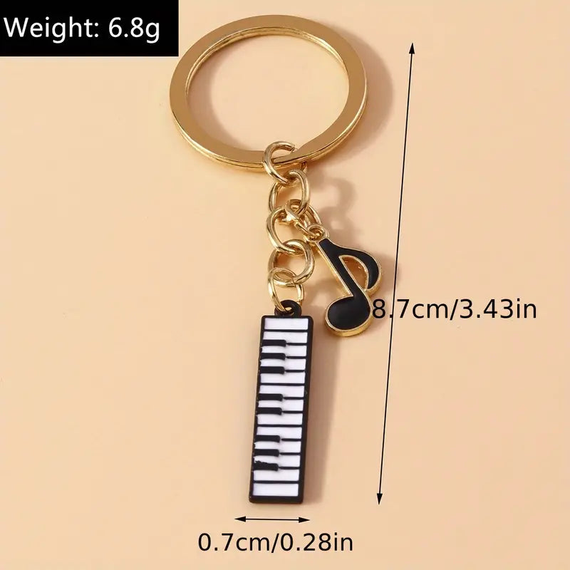 Piano Keyboard Key Chain