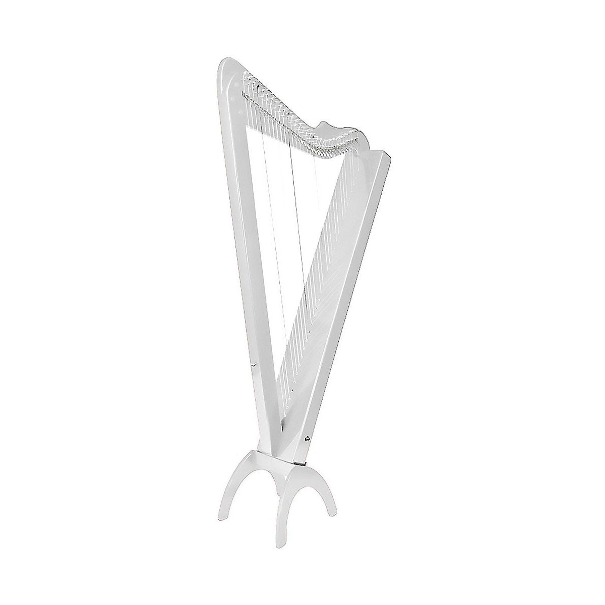 Rees harps Harpsicle grand in white