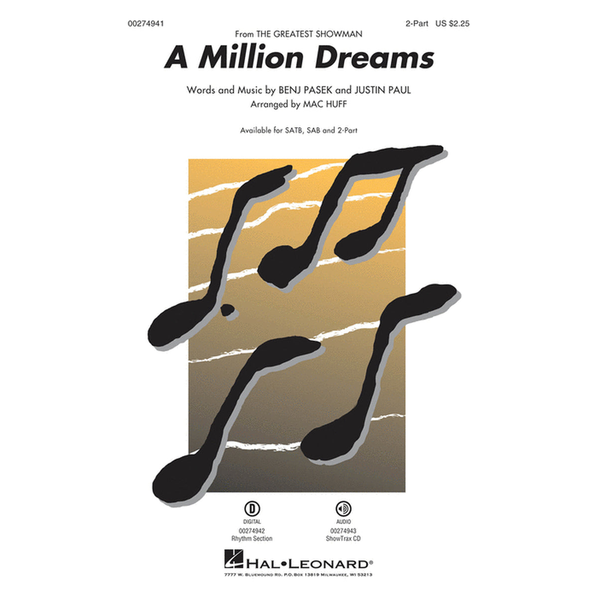 Easy a million dreams sheet music from greatest showman