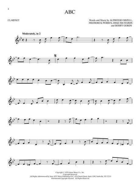 abc by jackson 5 clarinet sheet music