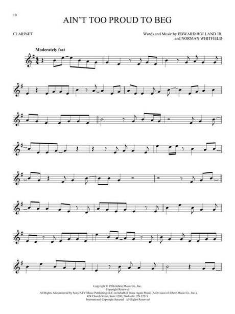 ain't too proud to beg sheet music for flute