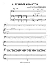 alexander hamilton piano sheet music