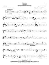 Alfie movie song solo alto sax sheet music