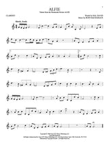 alfie solo for clarinet sheet music