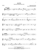 Alfie solo for violin sheet music