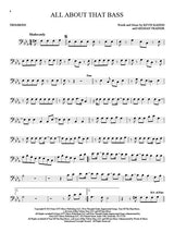 All about that bass solo for trombone sheet music