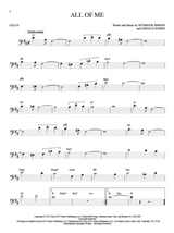 All of me jazz song solos for cello sheet music