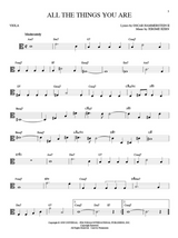 all the things you are jazz song solo for viola sheet music