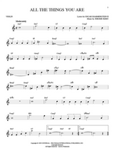 all the things you are jazz song solo for violin sheet music