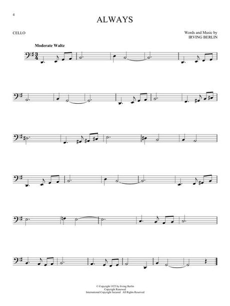 Always solo for cello sheet music