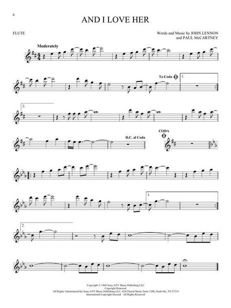 And I love her solo for flute sheet music