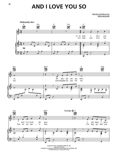 and I love you sheet music for piano, vocal & guitar chords