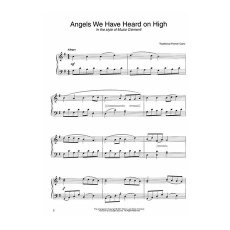 Angels we have heard on high christmas piano sheet music