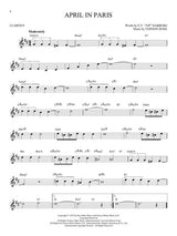 April in Paris Jazz song solos for clarinet sheet music