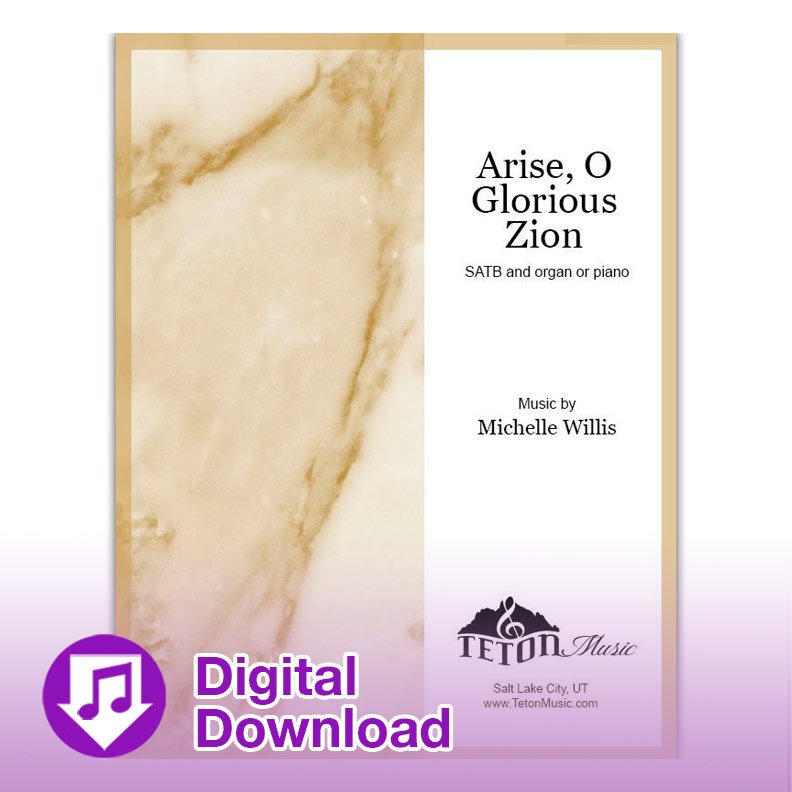 Free LDS choir music of Arist o glorious zion