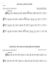 Auld lang syne sheet music for violin soli