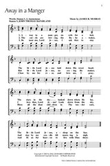 away in a manger christmas carol songbook sheet music