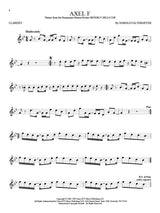 axel f solo for clarinet sheet music