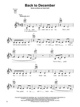 back to december taylor swift sheet music for ukulele