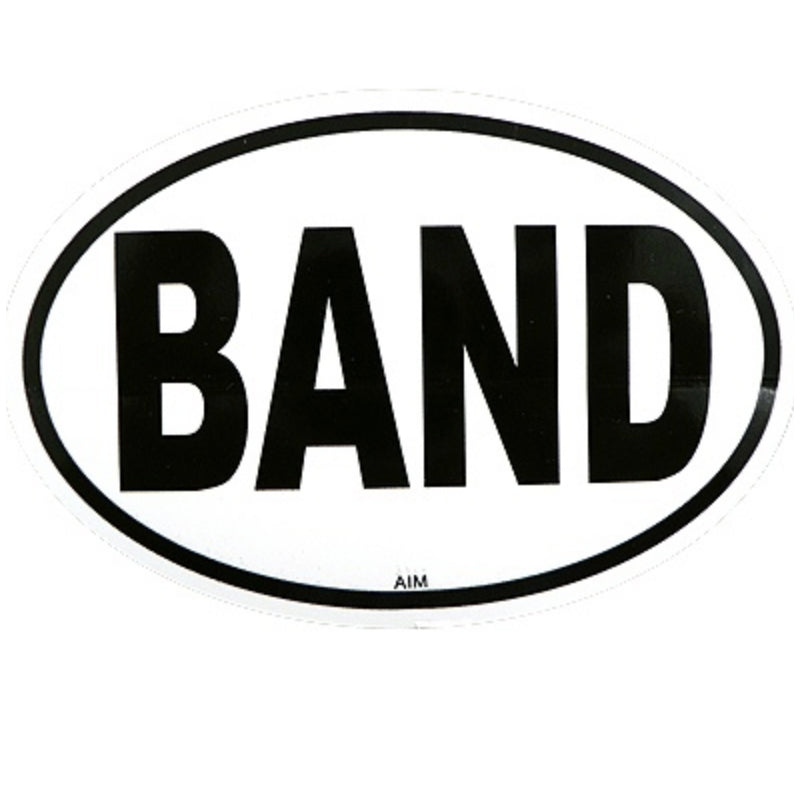 Oval band sticker for car or instruments