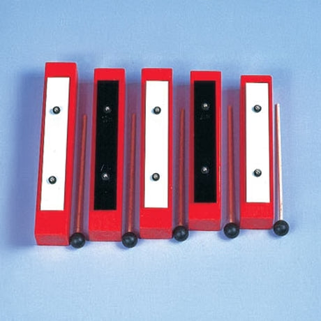 bass resonator bell set for 5 note xylophone